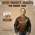 Satin Varsity Jackets For Shiny Look