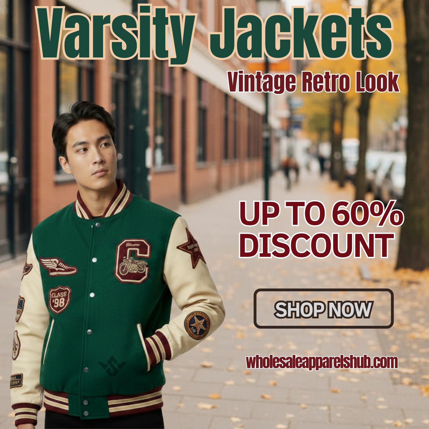 Varsity Jackets Vintage Retro Look