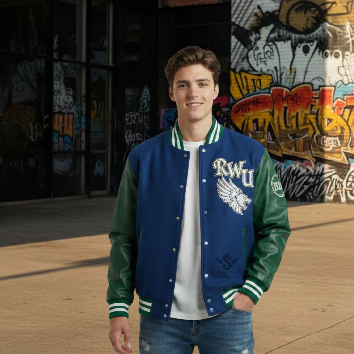 Royal And Green Varsity Jackets