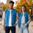Cotton Fleece Varsity Jackets For Unisex