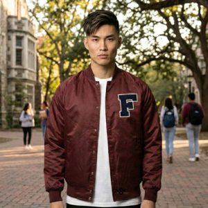 Satin Varsity Jackets Lightweight Satin Varsity Jackets Lightweight