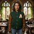 Cropped Varsity Jacket Premium
