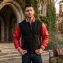 Custom Design Red And Black Varsity Jacket