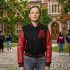 Red and Black Baseball Jackets for Women