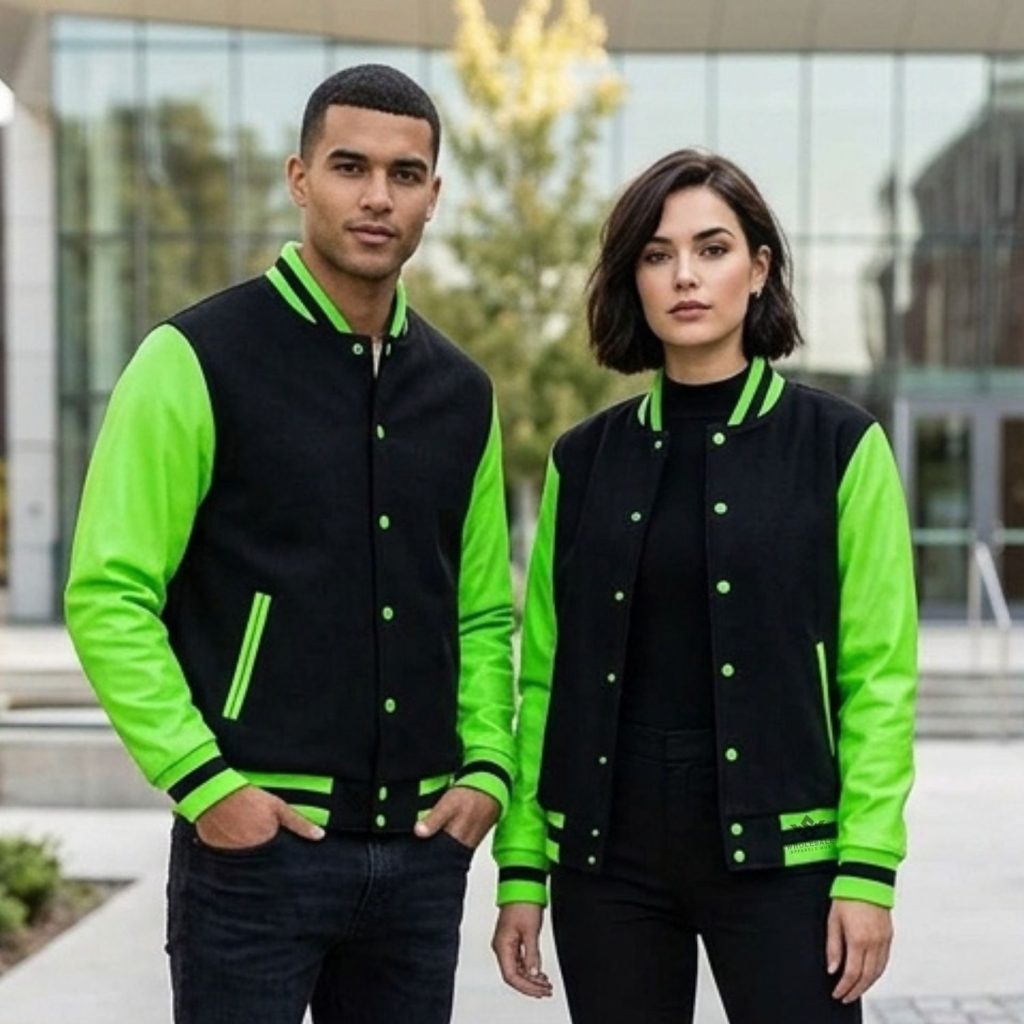 Green And Black Baseball Jackets For Teams