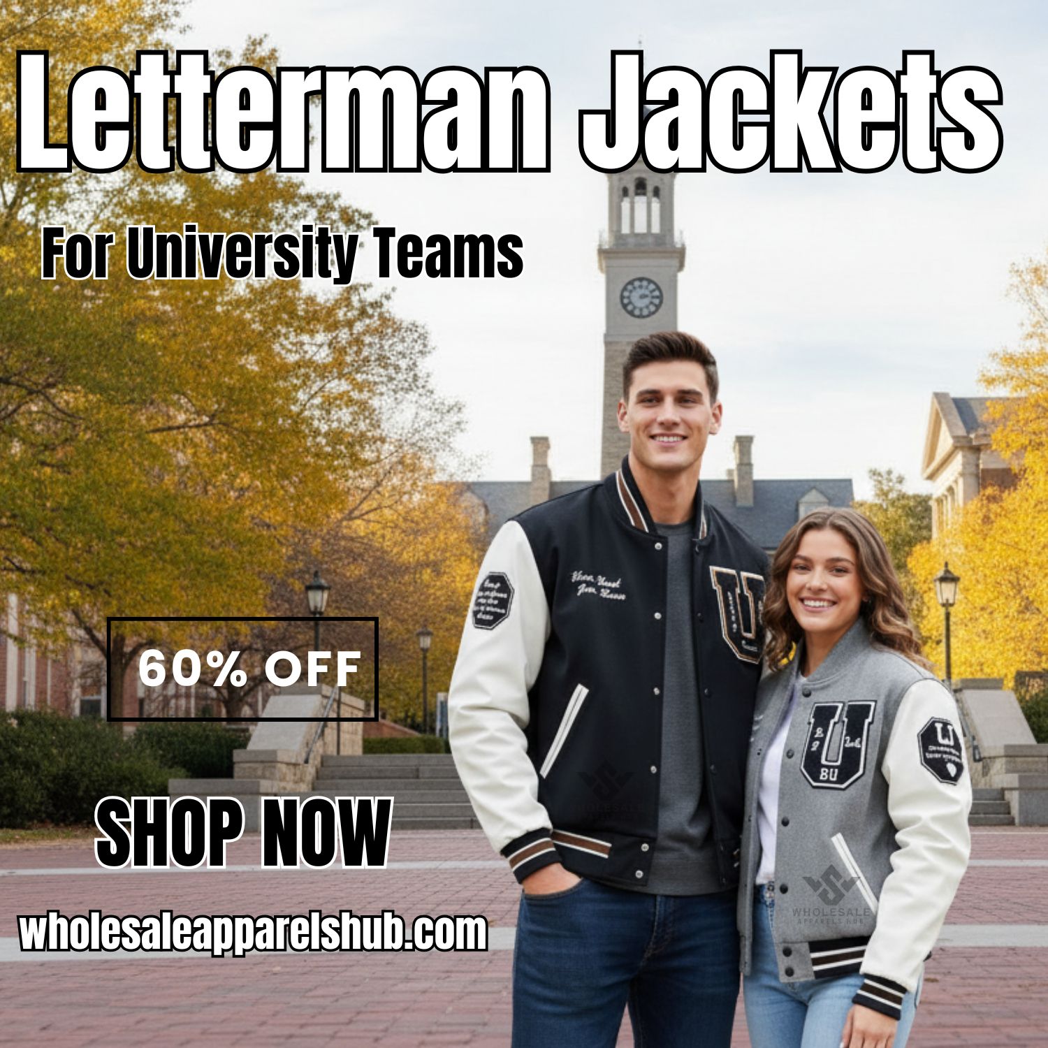 Letterman jackets for university teams
