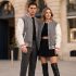 Gray And White Varsity Jackets Urban Style