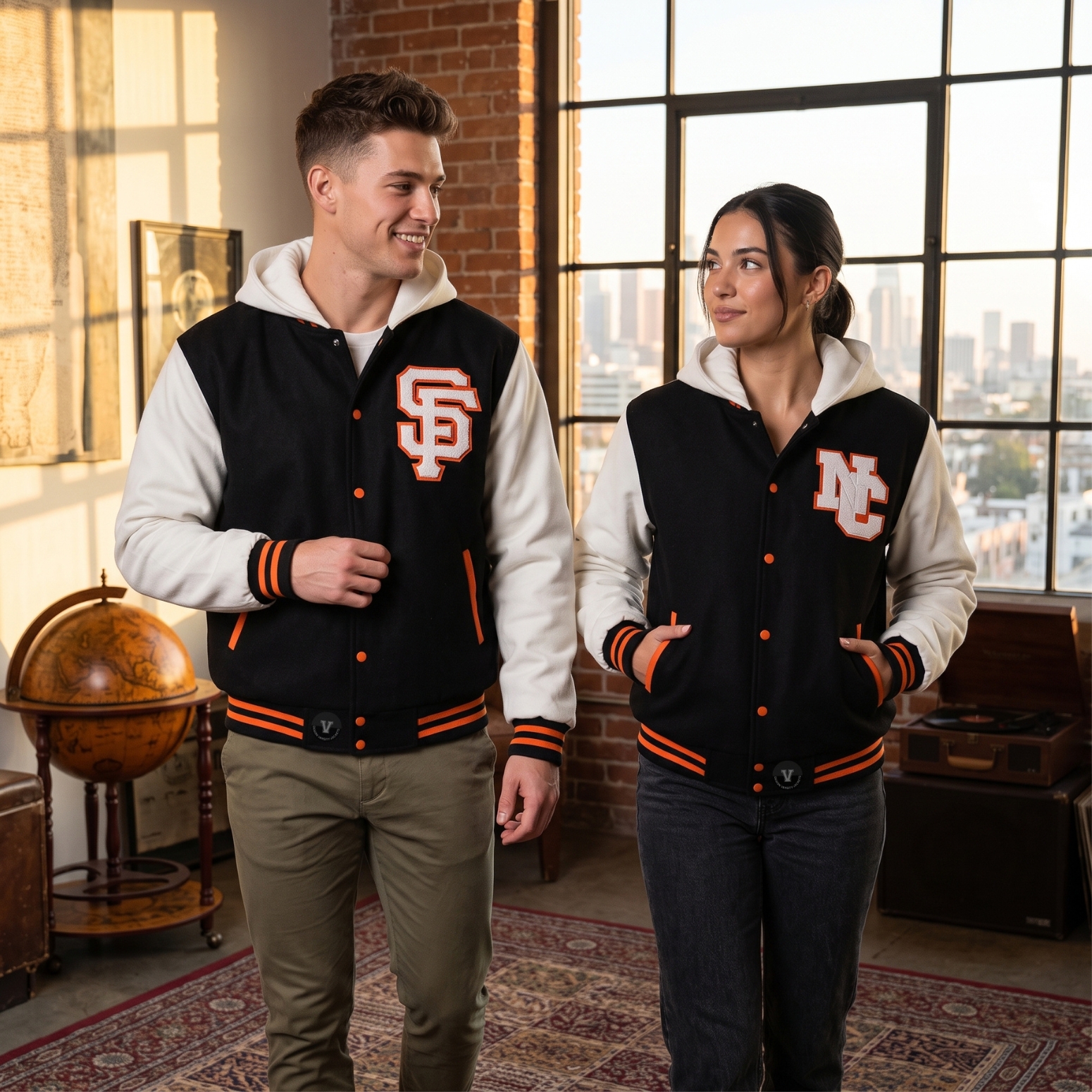 Cotton Fleece Varsity Jackets For Unisex