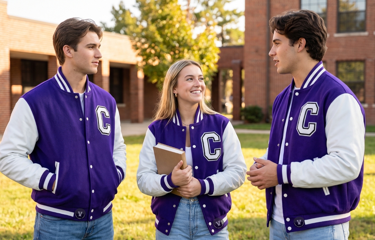 Cropped Varsity Jacket Premium