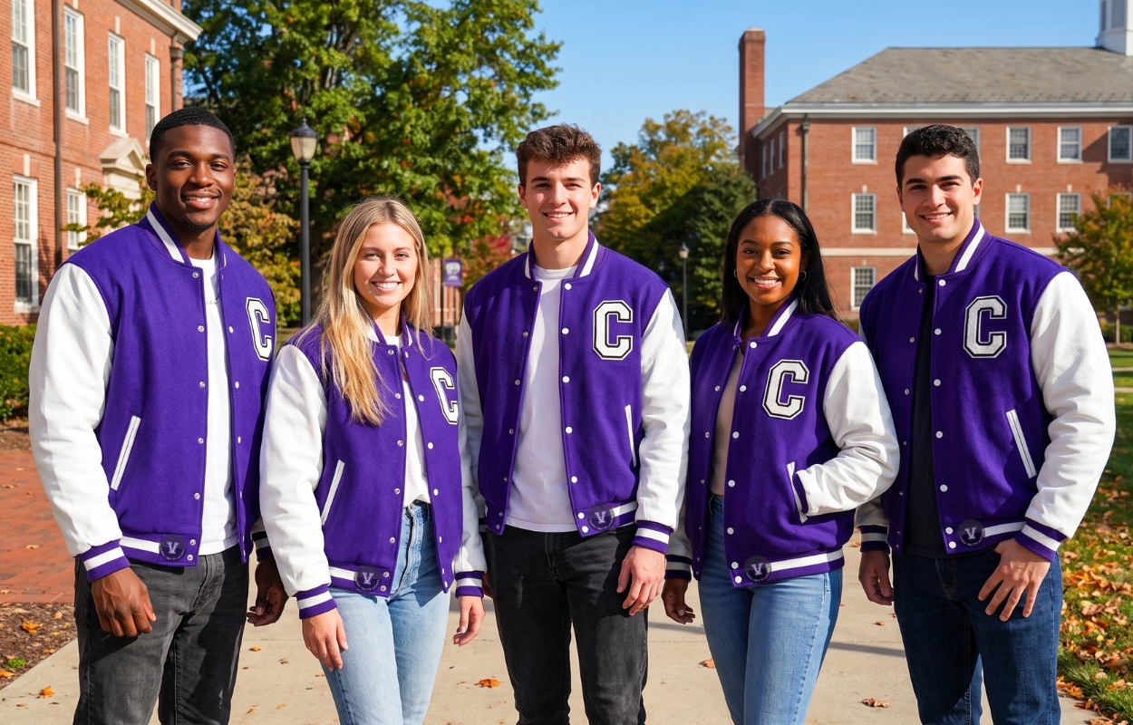 Cropped Varsity Jacket Premium