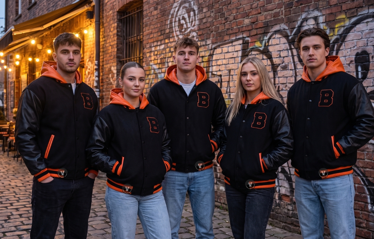 Cropped Varsity Jacket Premium