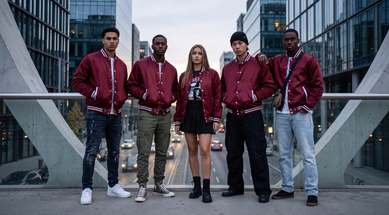 Varsity Jacket Satin Custom
