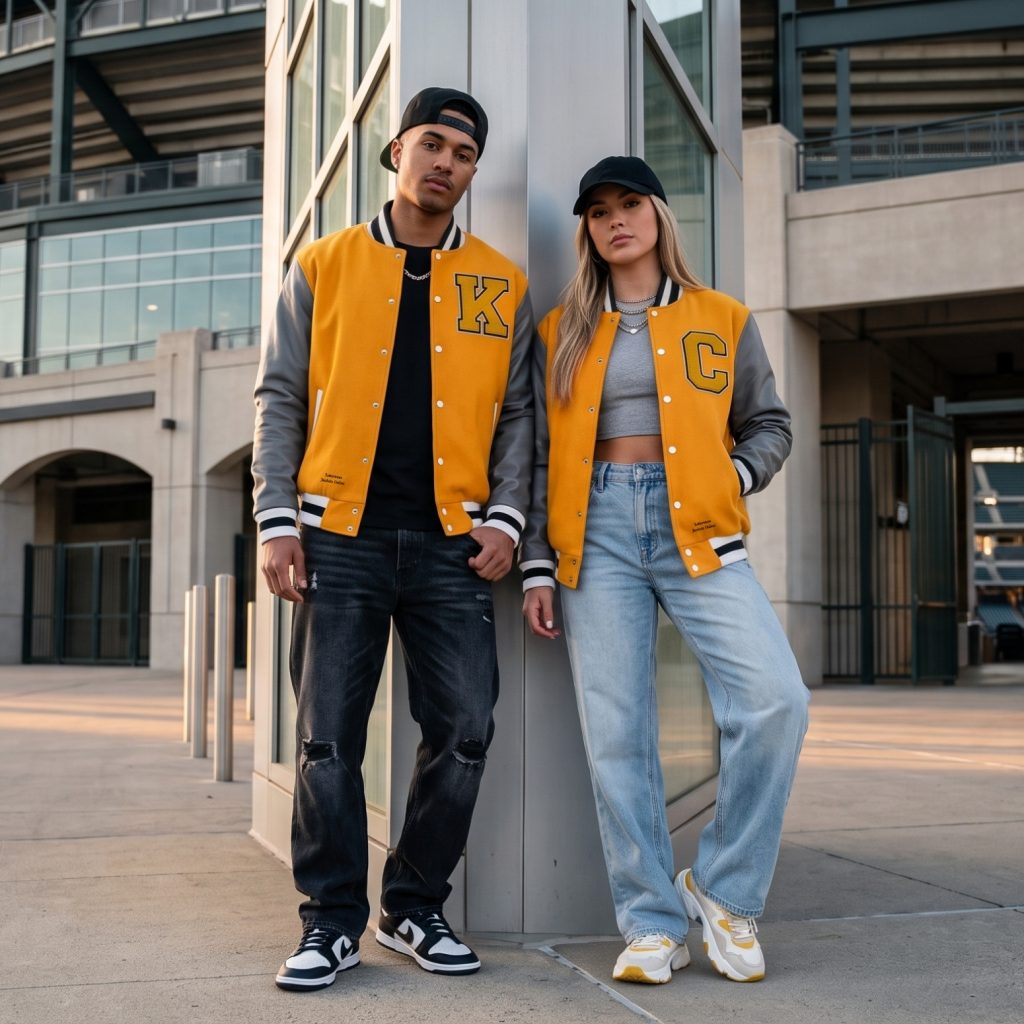 Wool And Leather Baseball Jackets Custom Made