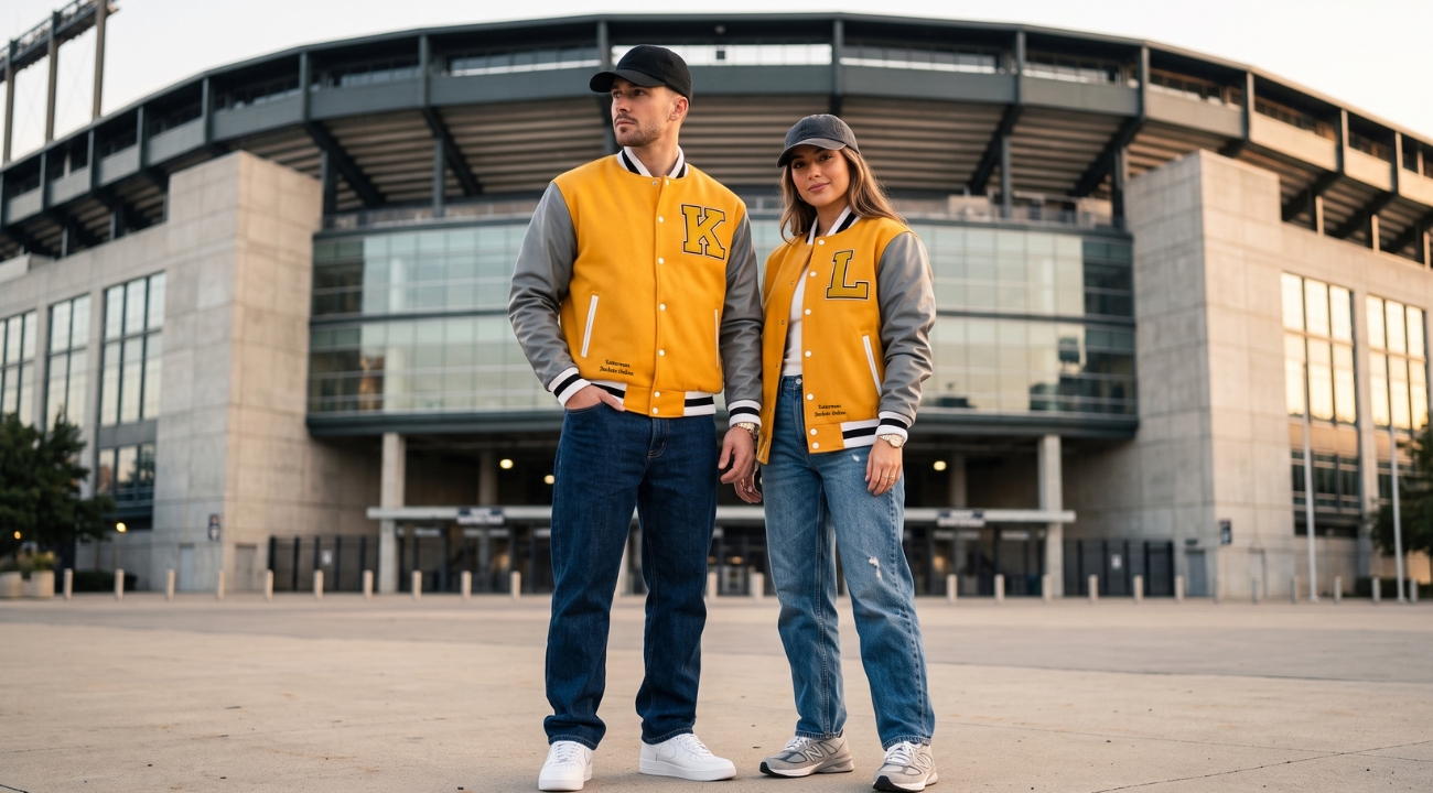 Wool And Leather Baseball Jackets Custom Made