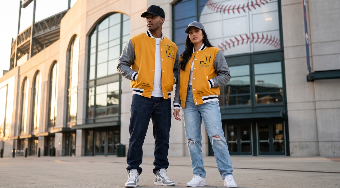 Wool And Leather Baseball Jackets Custom Made