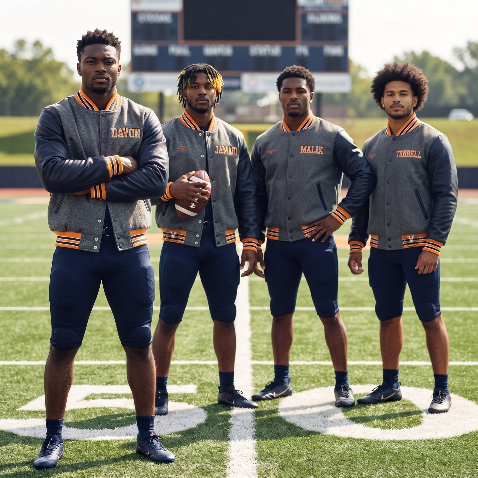 Football Team Jackets With Embroidery